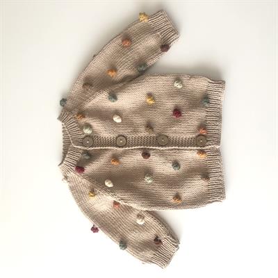 Rainbowpopcorn Cardigan, Beige