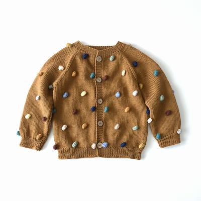 Rainbow Popcorn Cardigan, Custom Color