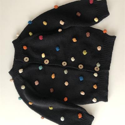 Rainbowpopcorn Cardigan, Black