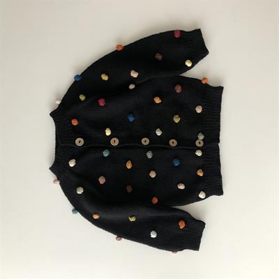 Rainbowpopcorn Cardigan, Black