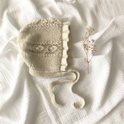 Rococo Bloomer and Bonnet Set - 100% Baby Alpaca