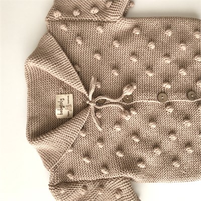 Sailor Popcorn Cardigan, Beige