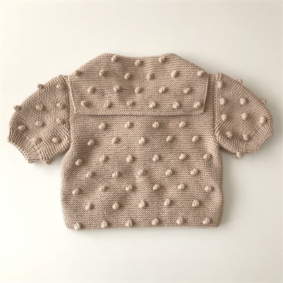 Sailor Popcorn Cardigan, Beige