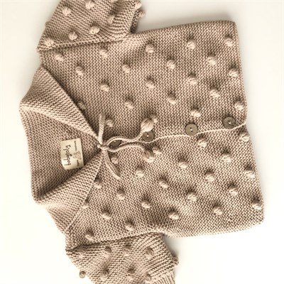 Sailor Popcorn Cardigan, Beige