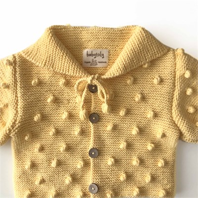 Sailor Popcorn Cardigan, Canary
