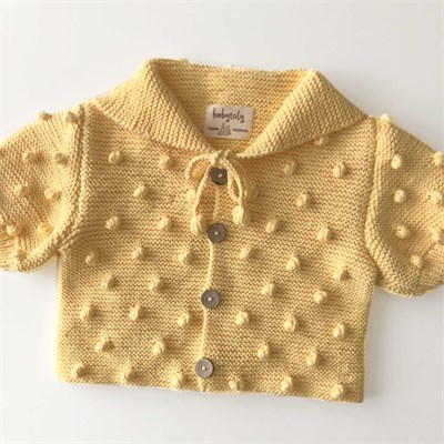 Sailor Popcorn Cardigan, Canary