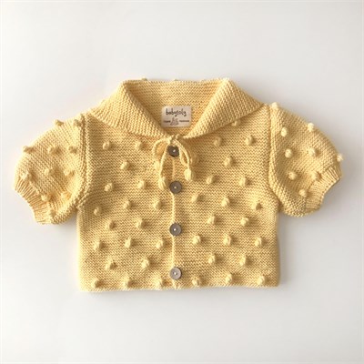 Sailor Popcorn Cardigan, Canary