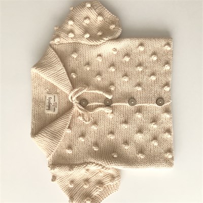Sailor Popcorn Cardigan, Natural