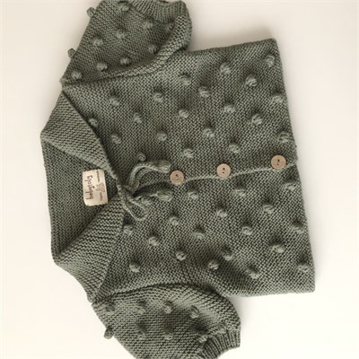 Sailor Popcorn Cardigan, Sage
