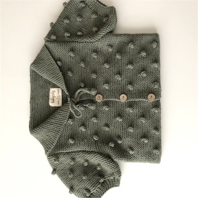 Sailor Popcorn Cardigan, Sage