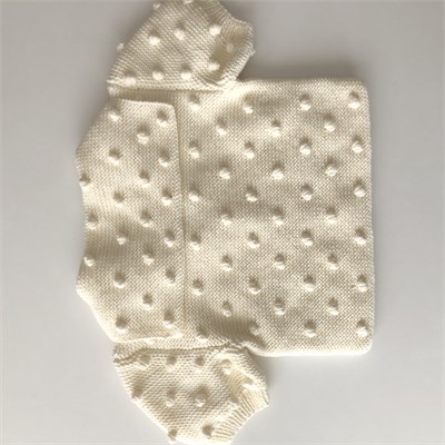 Sailor Popcorn Cardigan, Snow