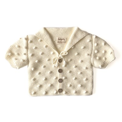 Sailor Popcorn Cardigan, Snow