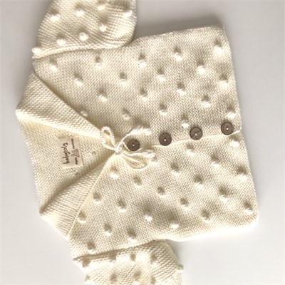 Sailor Popcorn Cardigan, Snow