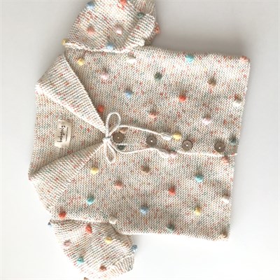 Sailor Rainbow Popcorn Cardigan, Exclusive Confetti - Custom Color