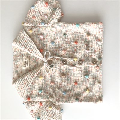 Sailor Rainbow Popcorn Cardigan, Exclusive Confetti - Custom Color