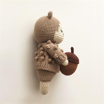 Squirrel + Acorn + Popcorn Cardigan Set, Custom Color