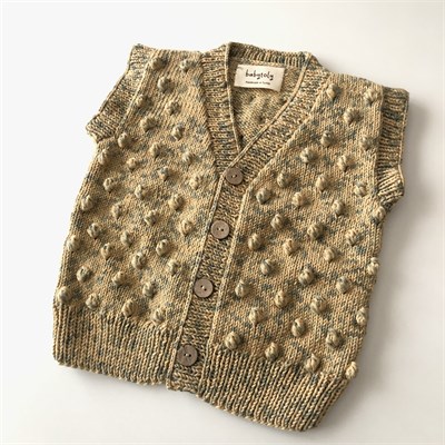 V-Neck Popcorn Vest, Exclusive Confetti - Custom Color