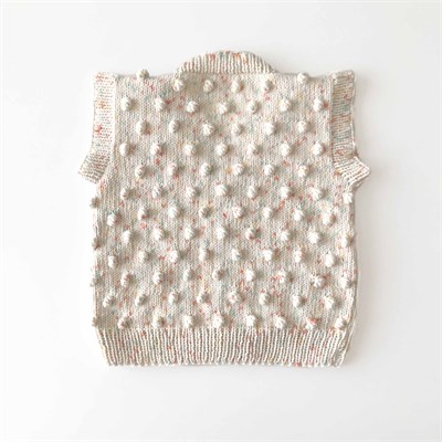 V-Neck Popcorn Vest, Exclusive Confetti - Pineapple