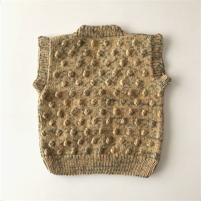 V-Neck Popcorn Vest, Exclusive Confetti - Tuscany Kettle Dye