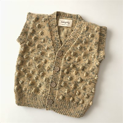V-Neck Popcorn Vest, Exclusive Confetti - Tuscany Kettle Dye