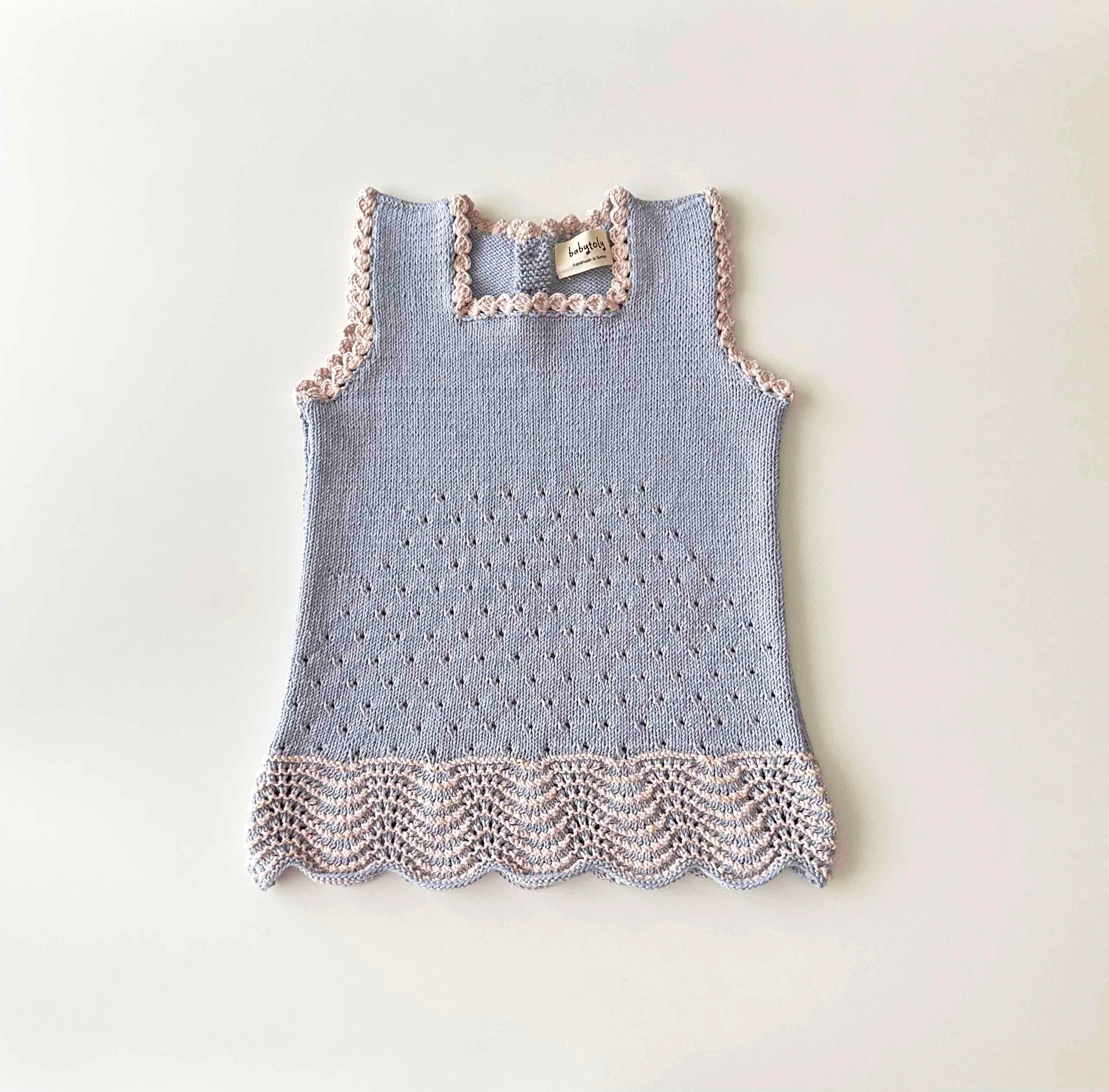 Artemis Dress / 2 Color, Periwinkle × Powder pink