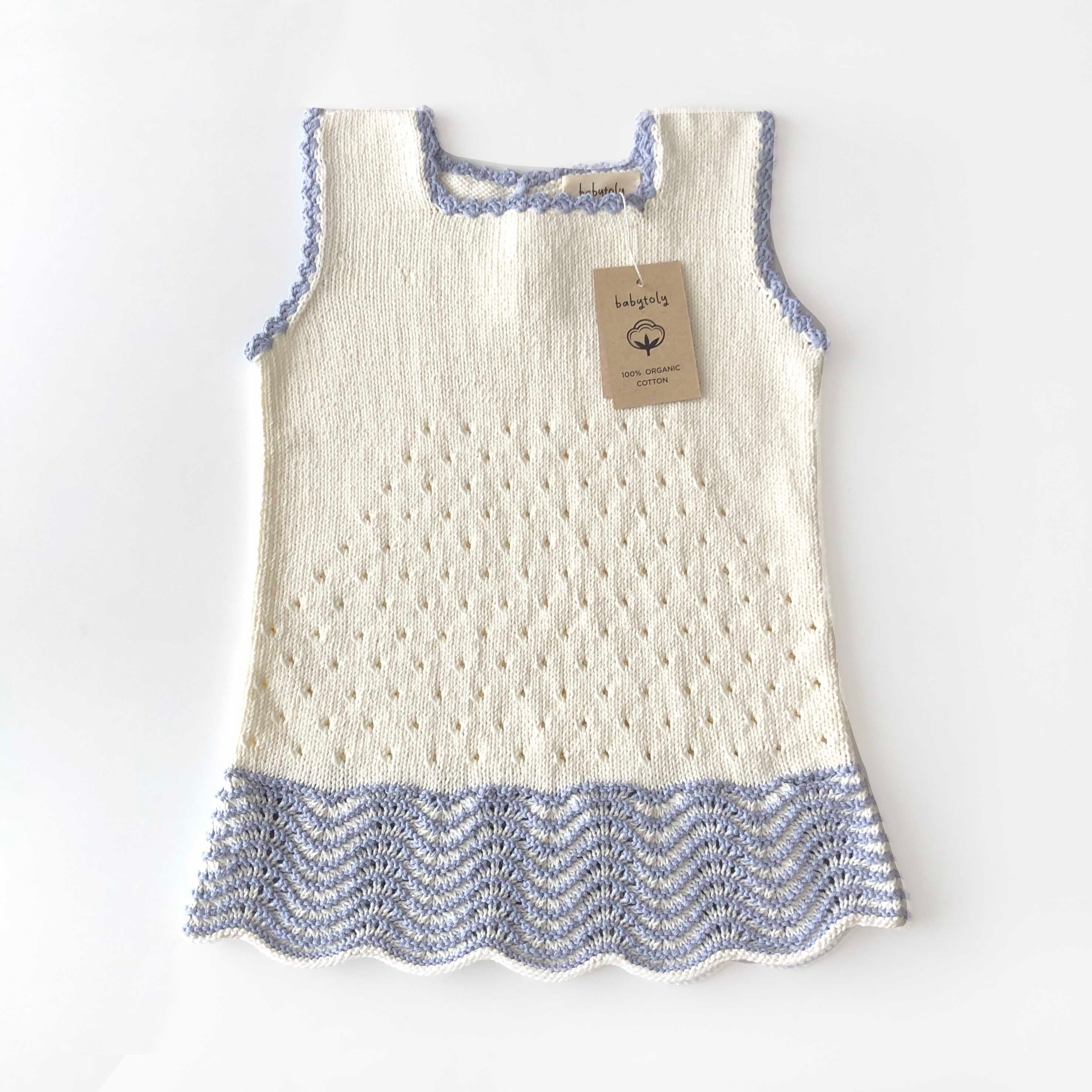 Artemis Dress / 2 Color, Snow × Periwinkle
