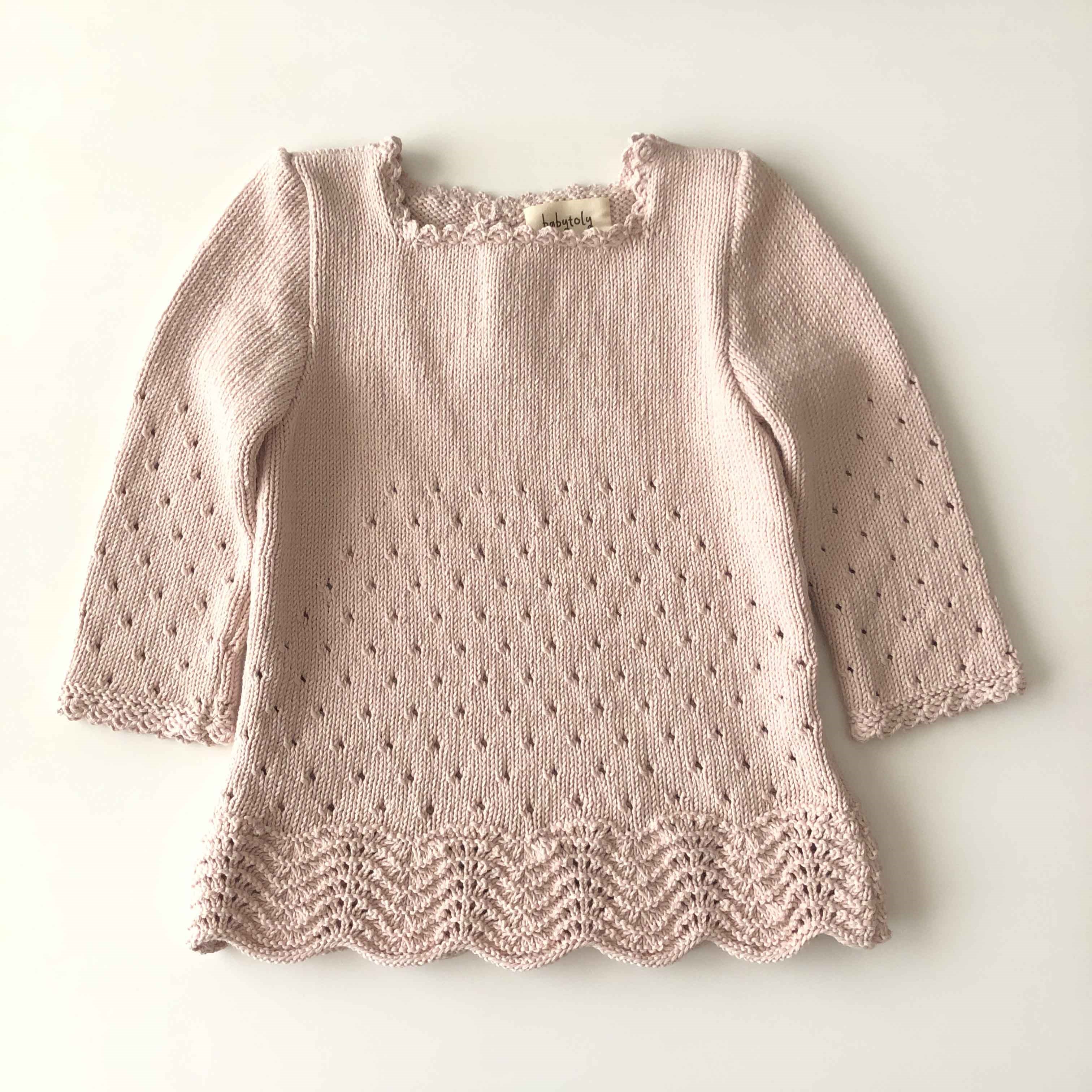 Artemis Dress Long Sleeve, Powder pink