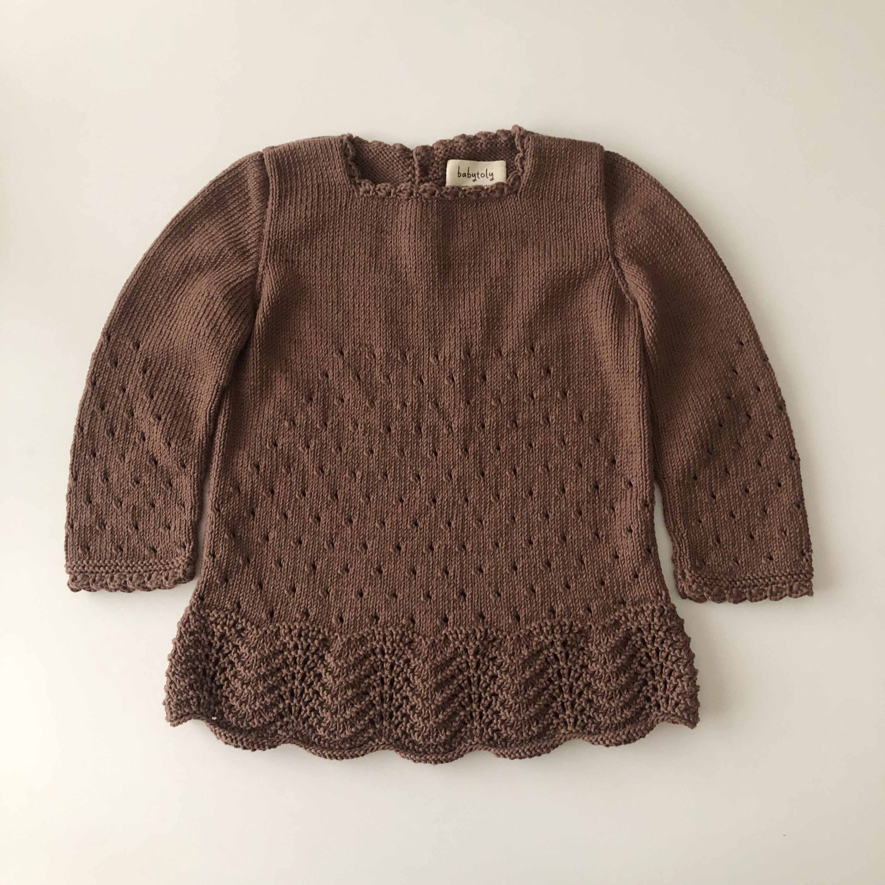 Artemis Dress Long Sleeve, Walnut