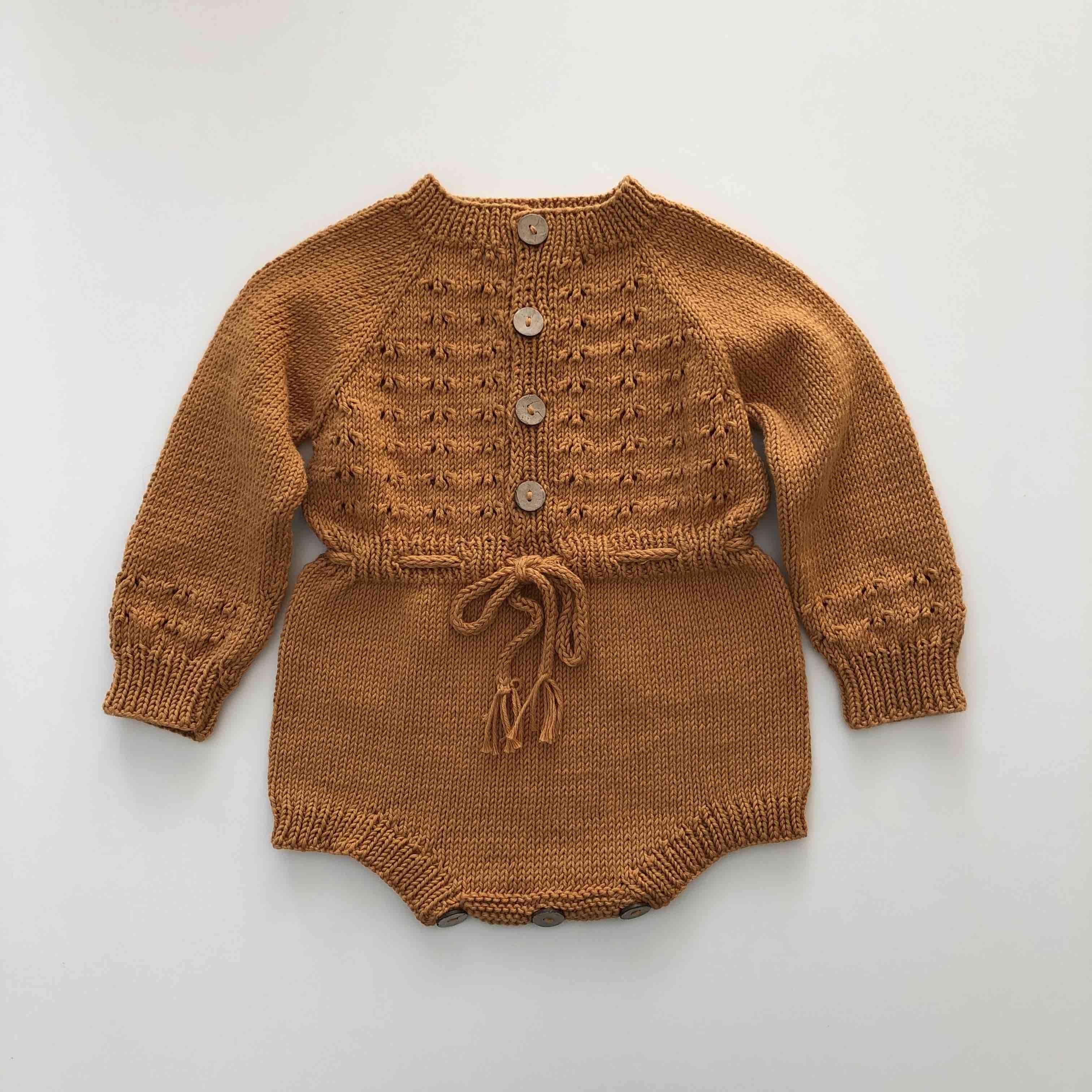 Basil Romper, Goldenbrown