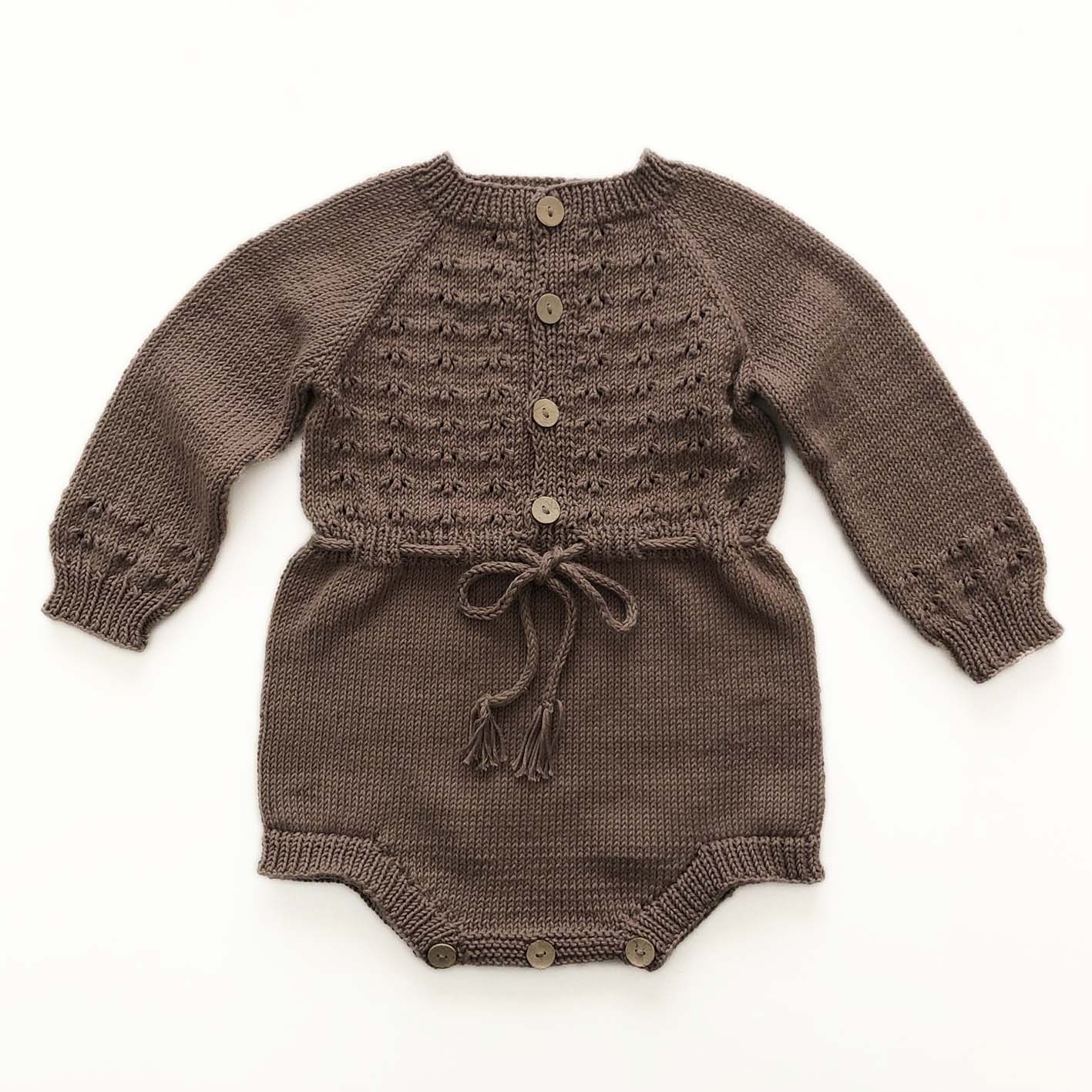 Basil Romper, Mink