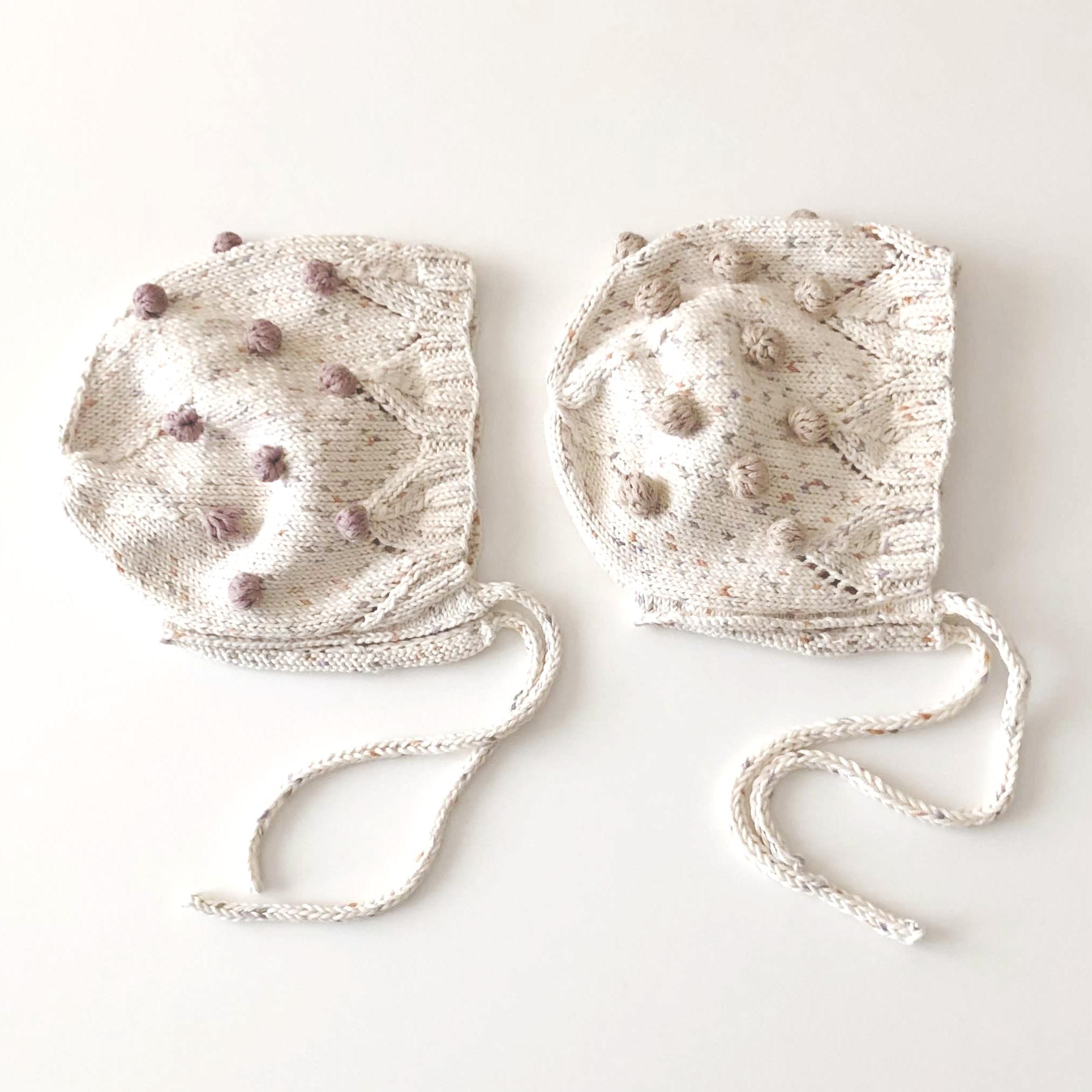 Blossom Popcorn Bonnet, Exclusive Confetti - Citrus × Powder pink popcorns