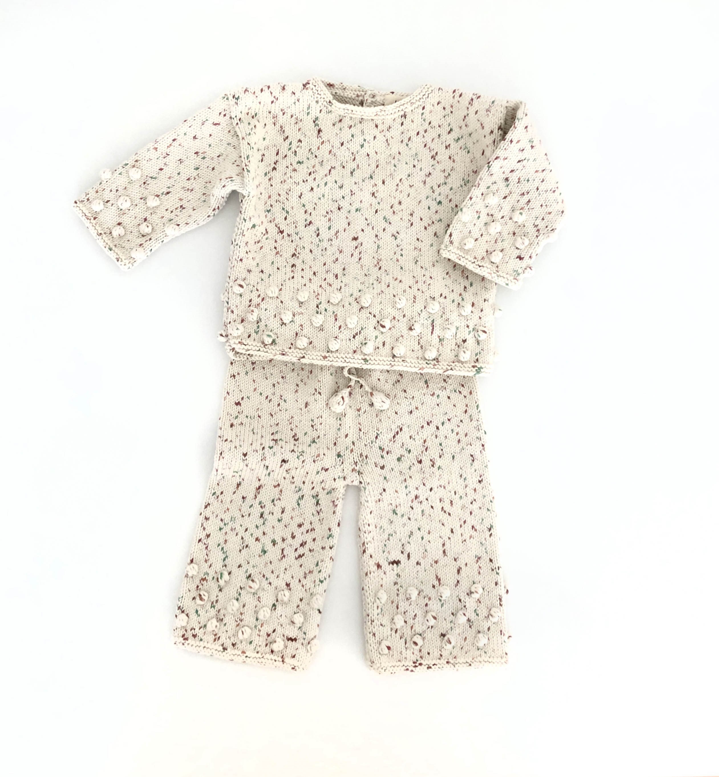 Comfy Popcorn Pants, Exclusive Confetti - Tea Garden