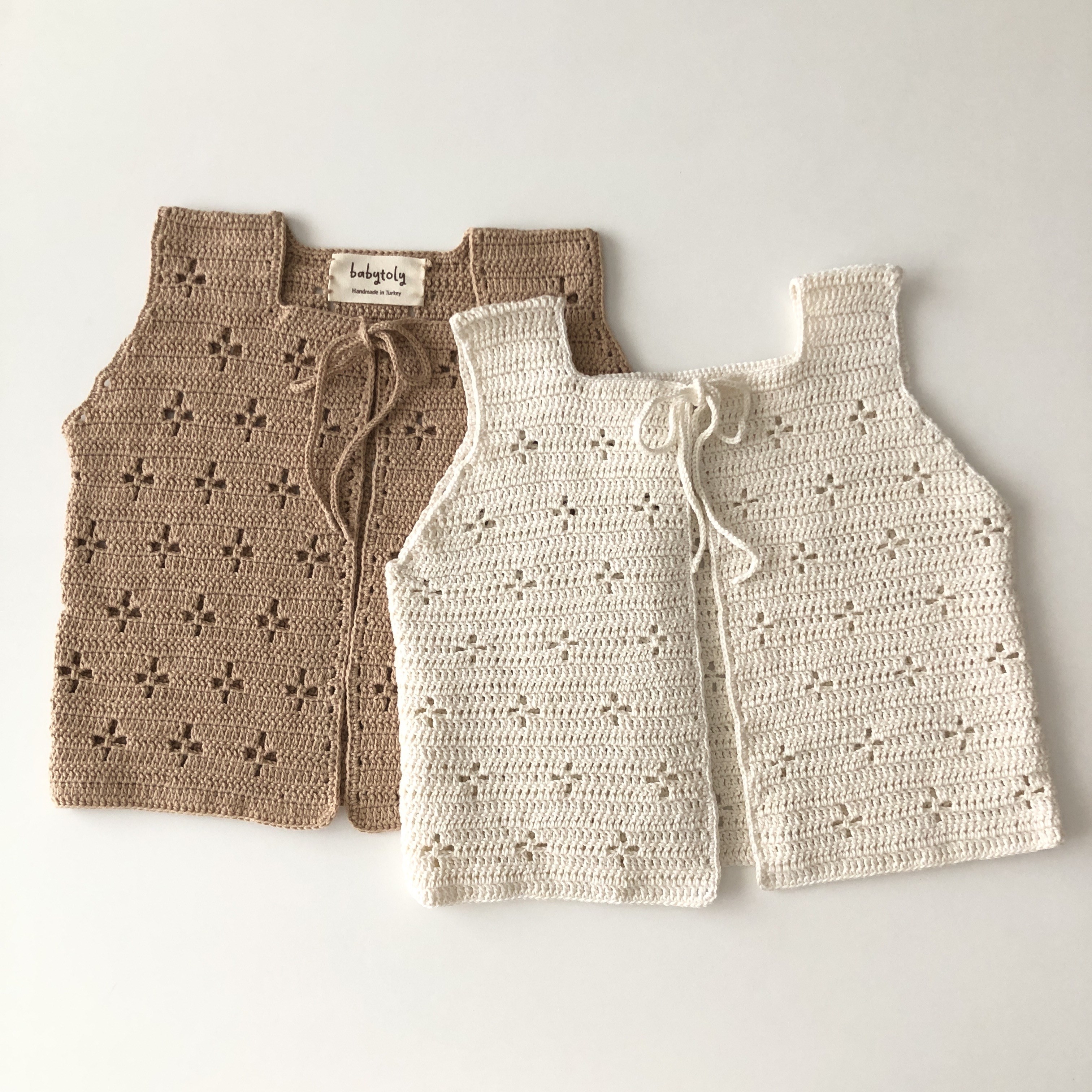 Dahlia Crochet Vest, Custom Color