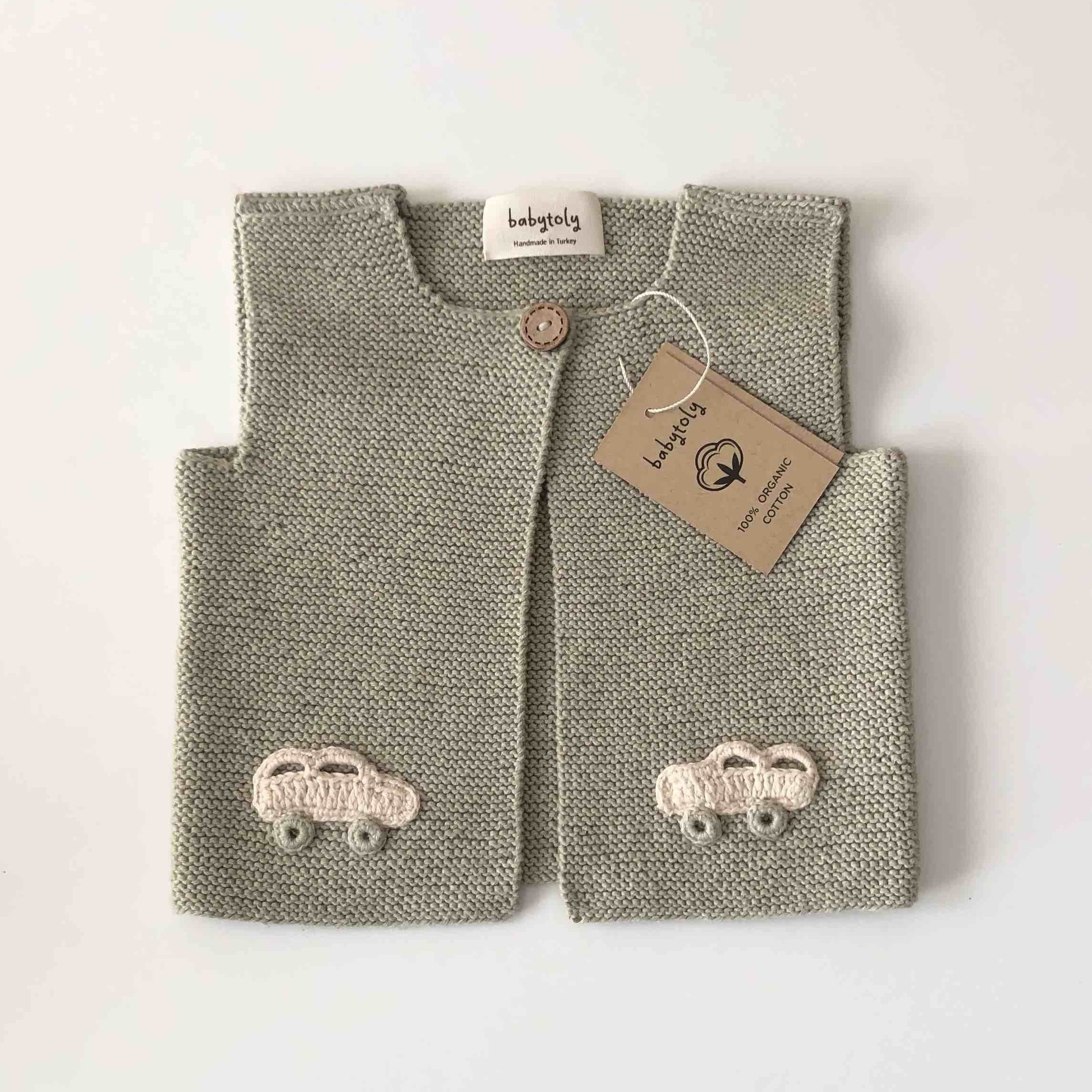 Felice Car Vest, Seaweed