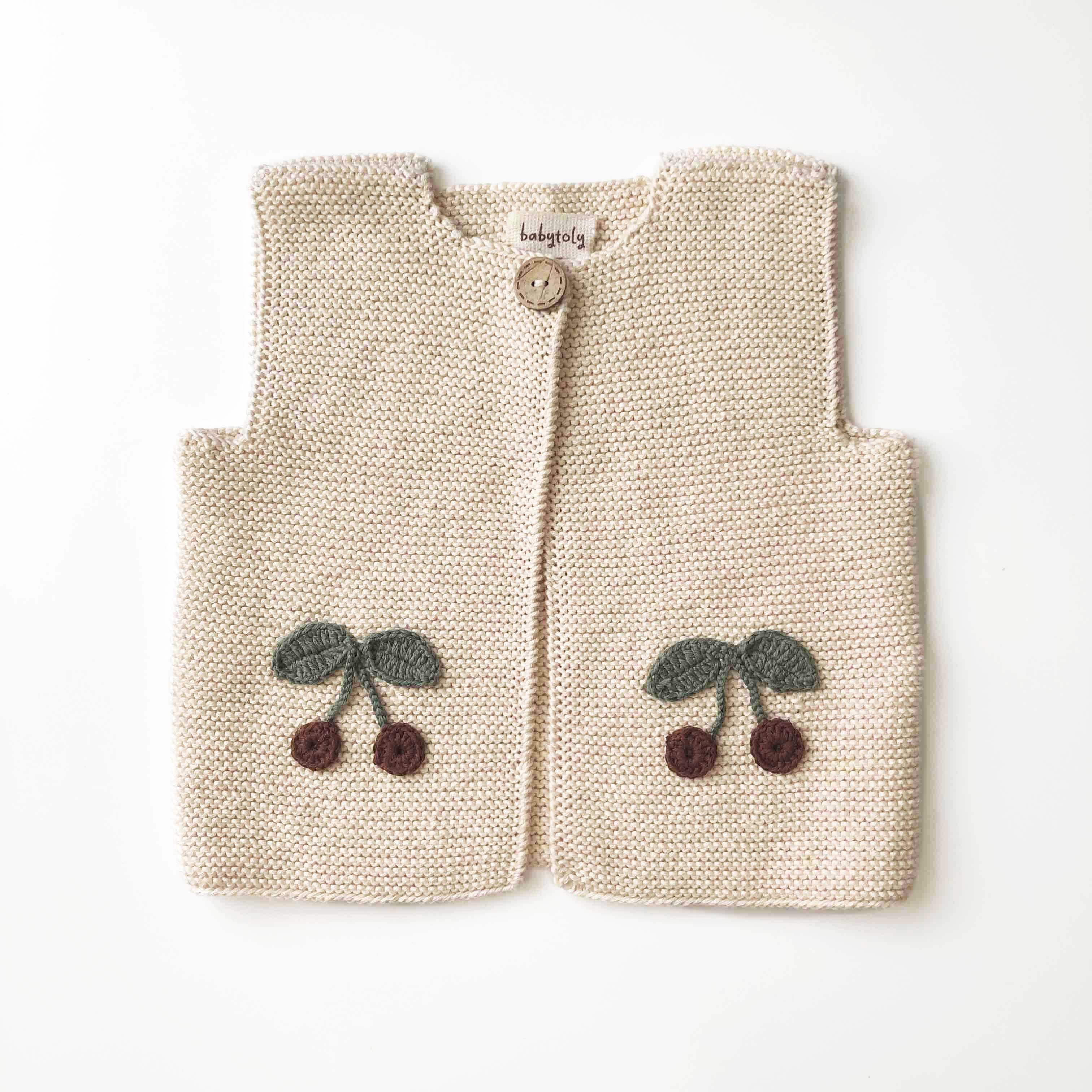 Felice Cherry Vest, Natural