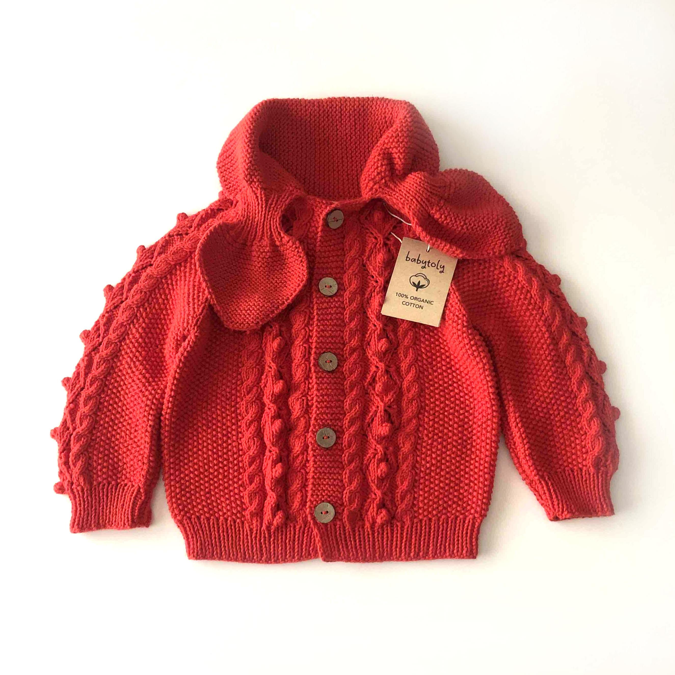Hazel Cardigan, Red Apple