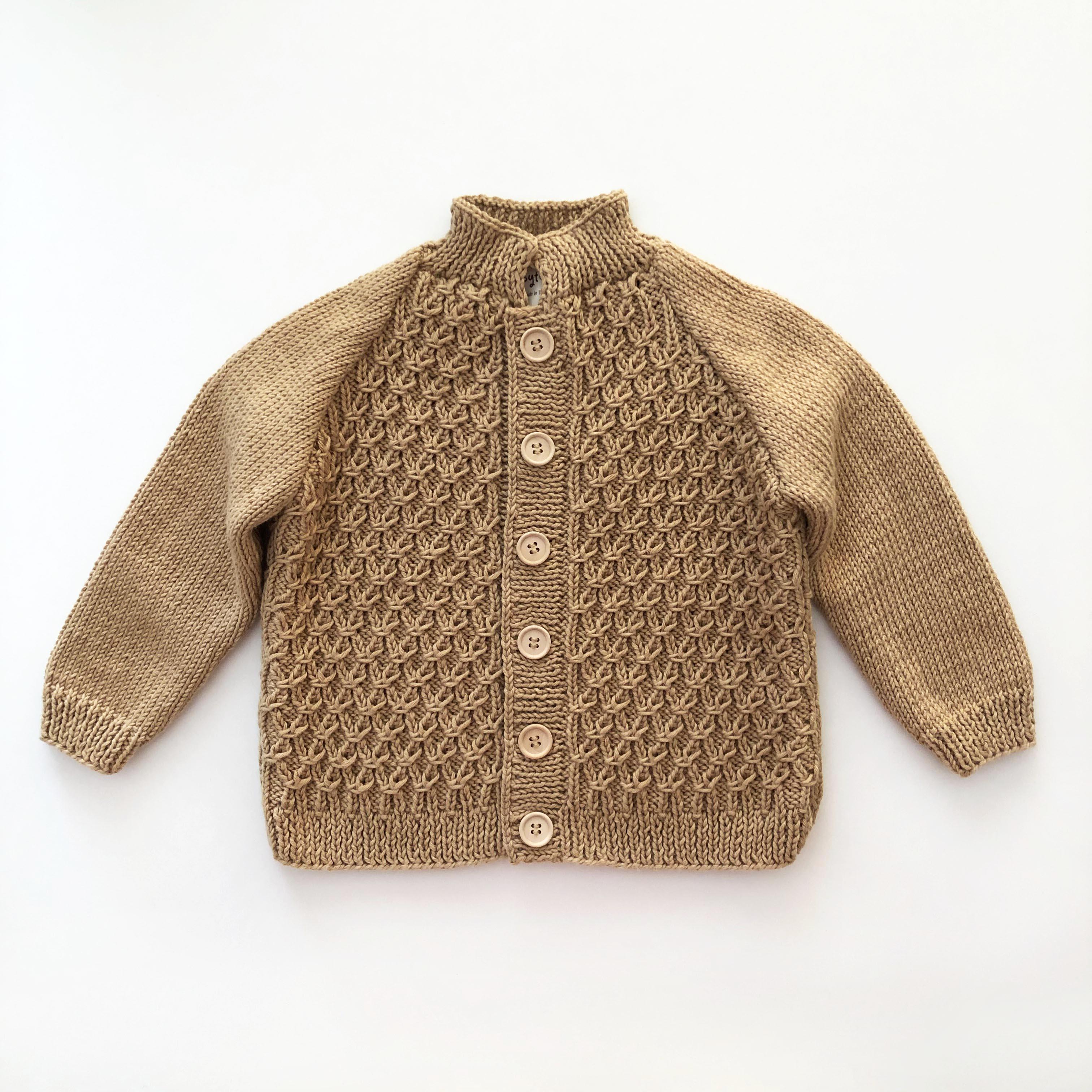 Honeycomb Cardigan, Honey