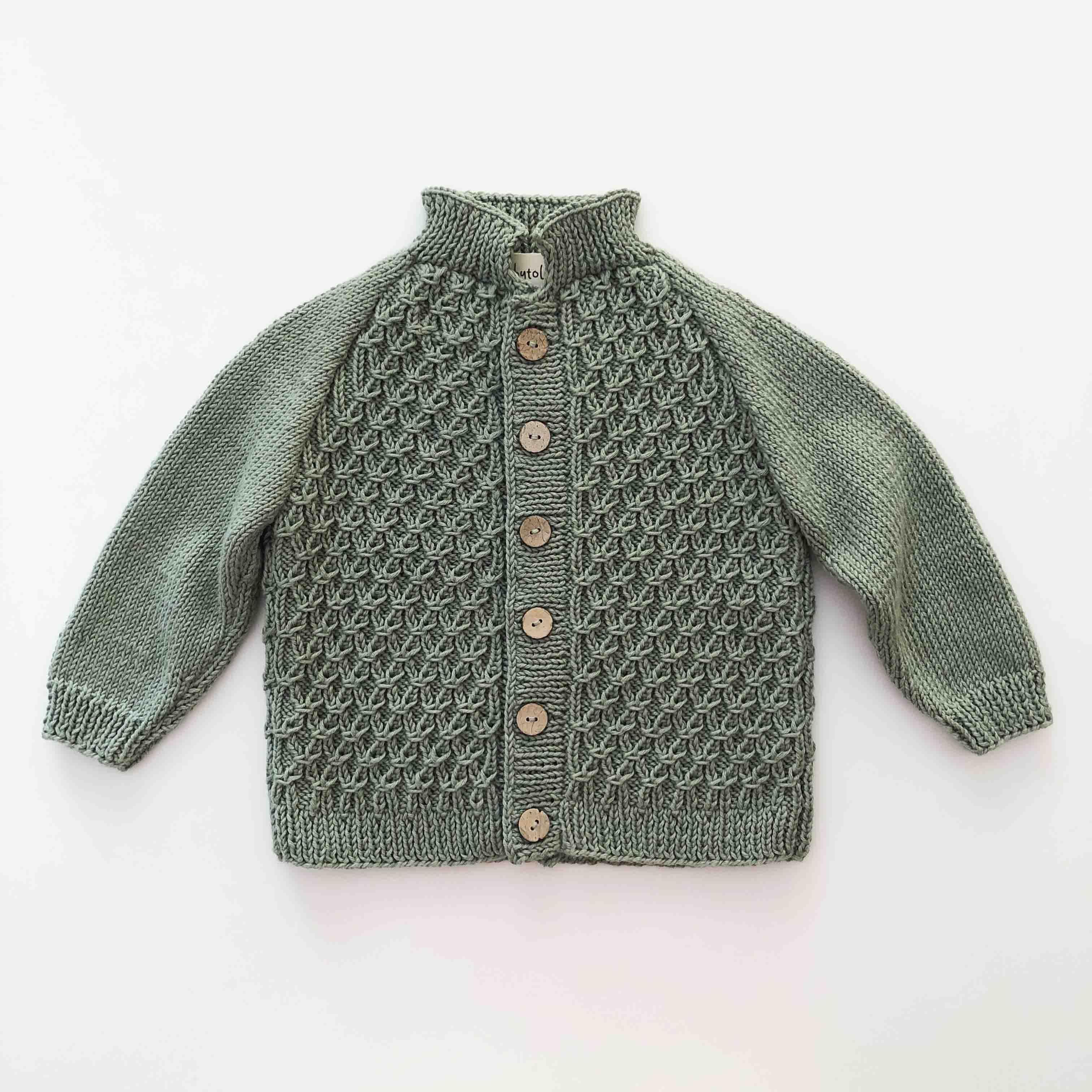 Honeycomb Cardigan, Mint