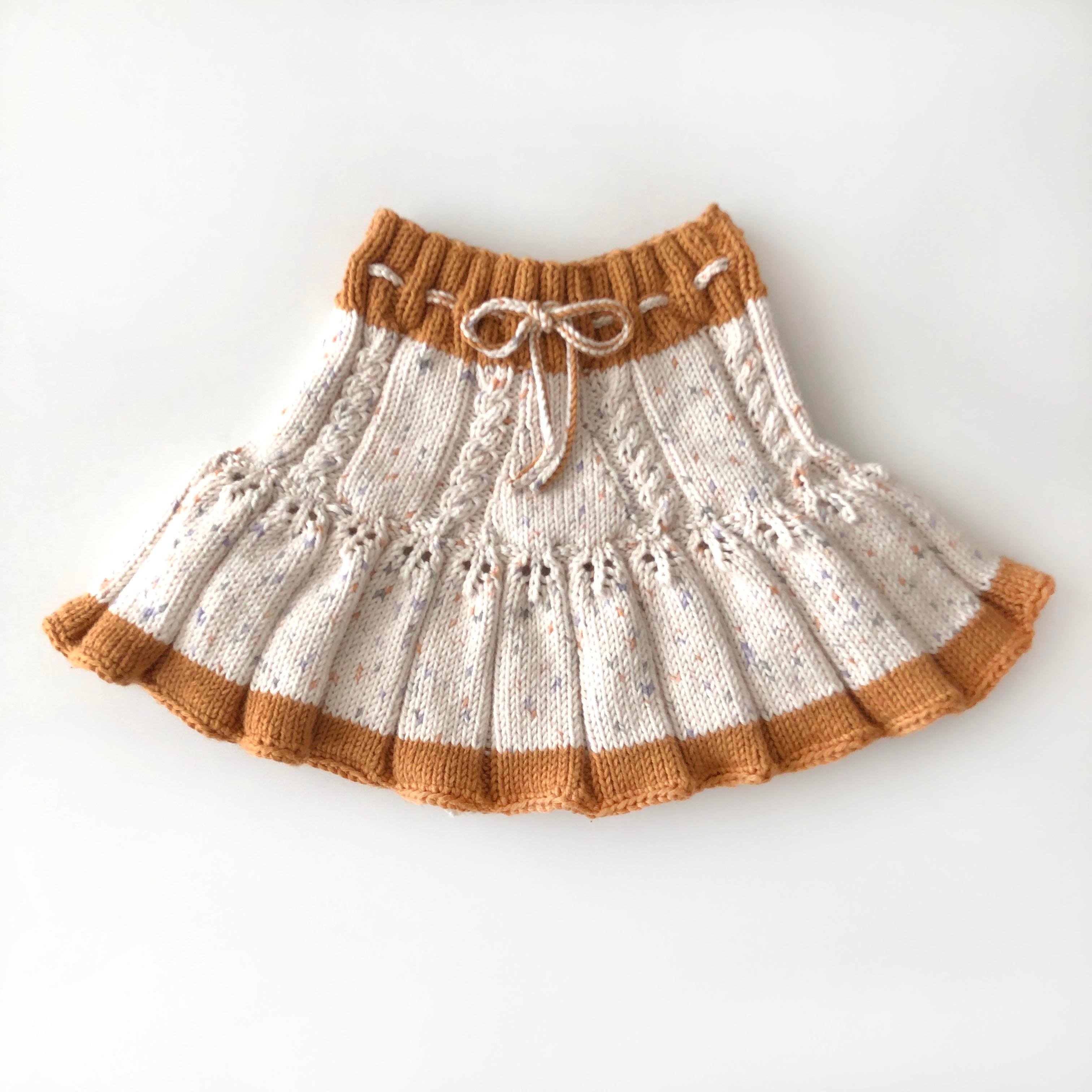 Ivy Skirt / 2 Color,  Exclusive Confetti - Citrus × Golden brown