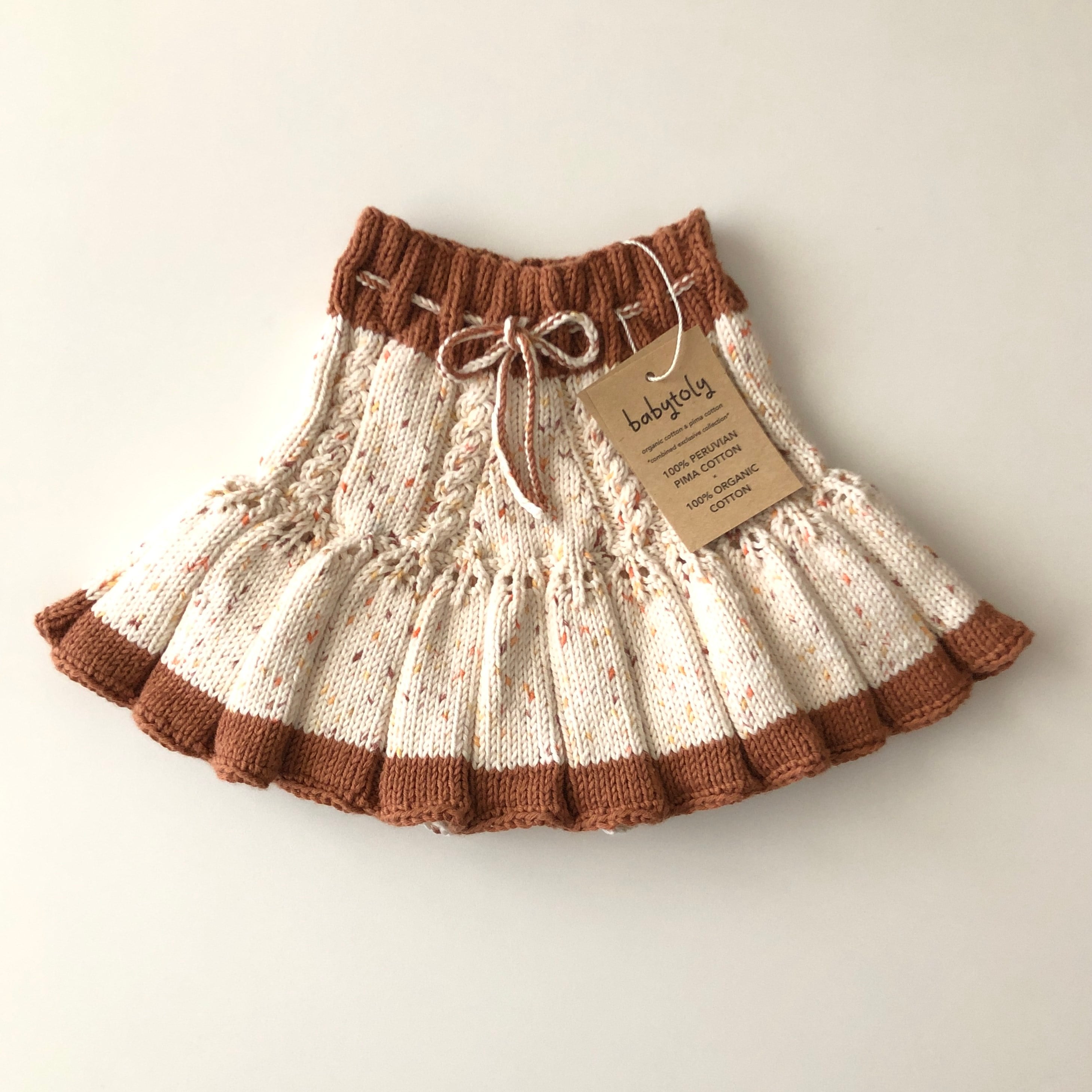 Ivy Skirt / 2 Color,  Exclusive Confetti - Pumpkin spice × Terracotta