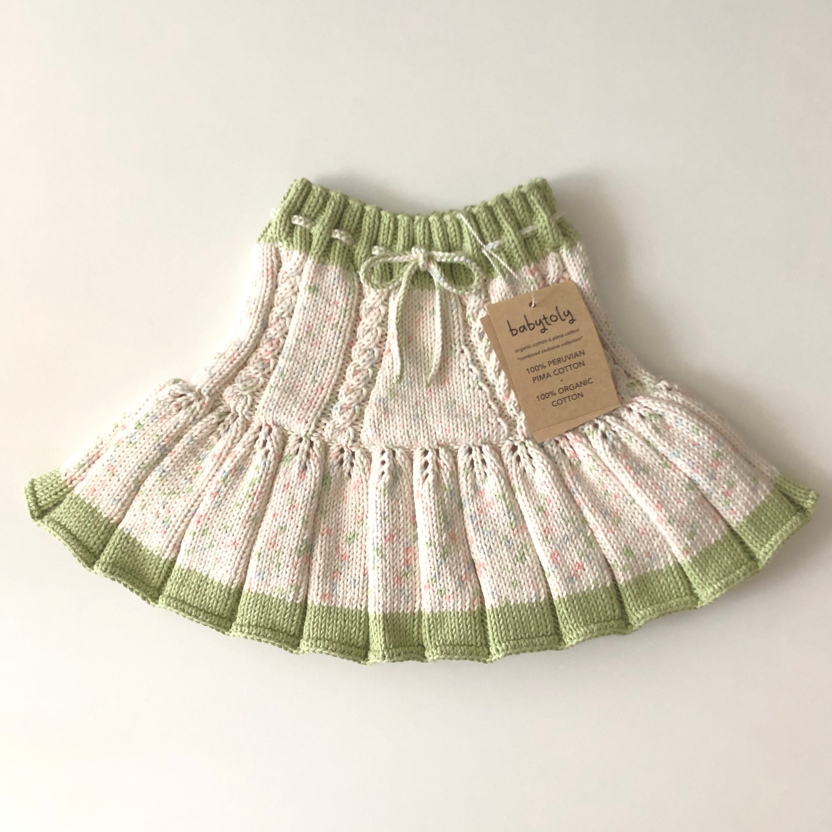 Ivy Skirt / 2 Color,  Exclusive Confetti - Pastel rainbow × Pistachio