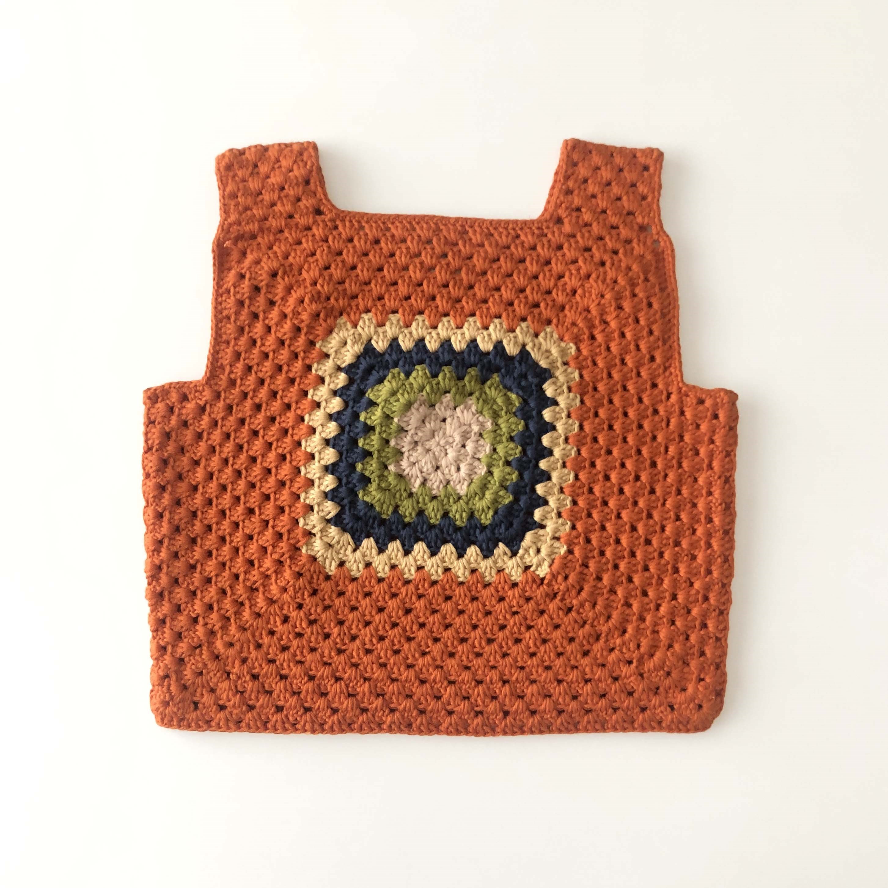 Malinda Crochet Top, Cinnamon Base