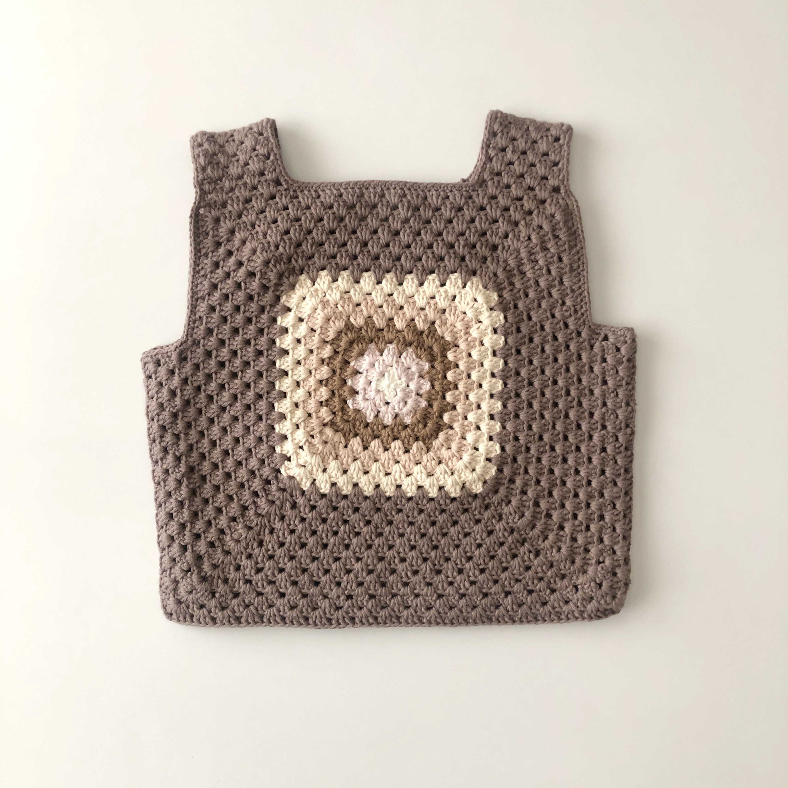 Malinda Crochet Top, Mink Base