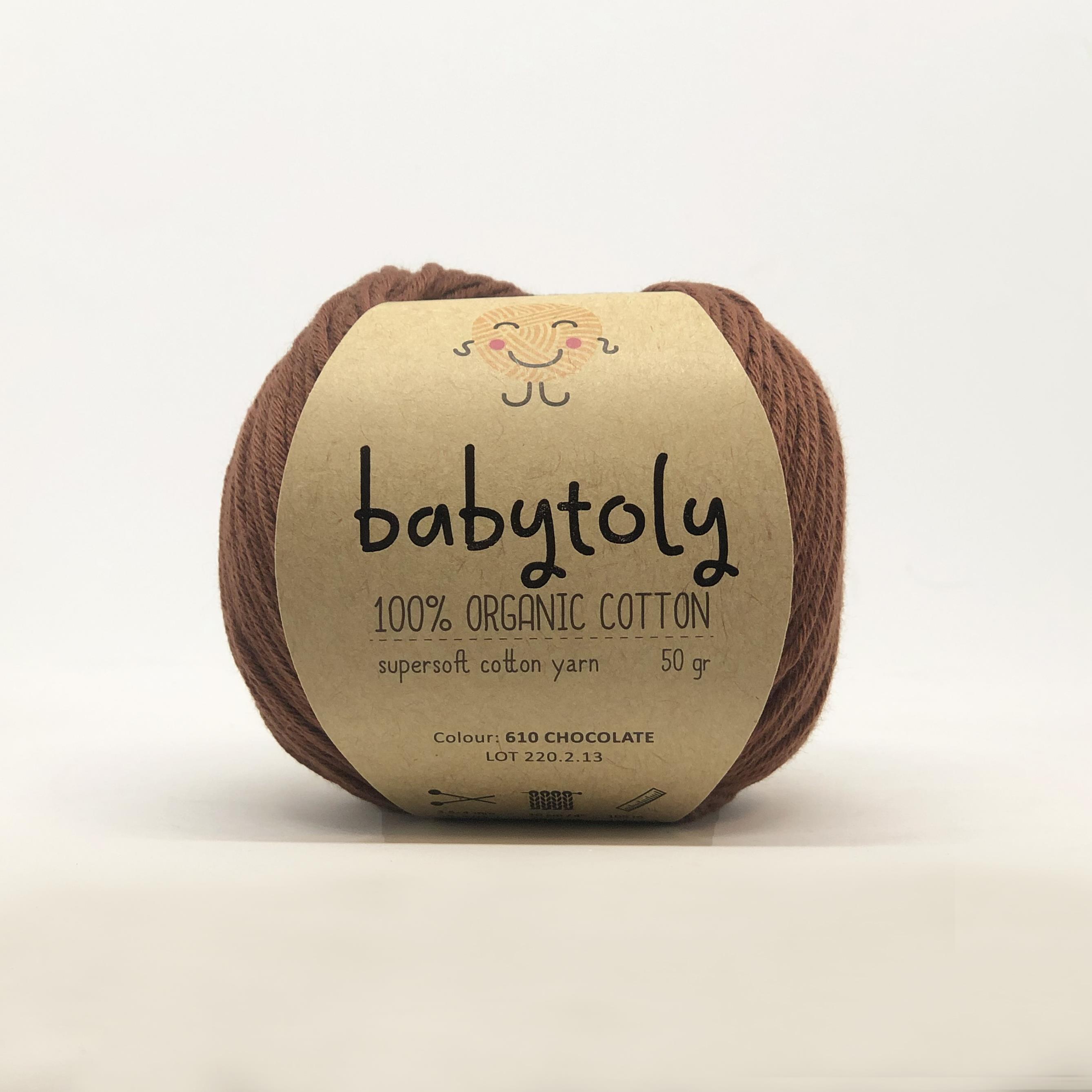 Organic Cotton Yarn - CHOCOALATE, 610