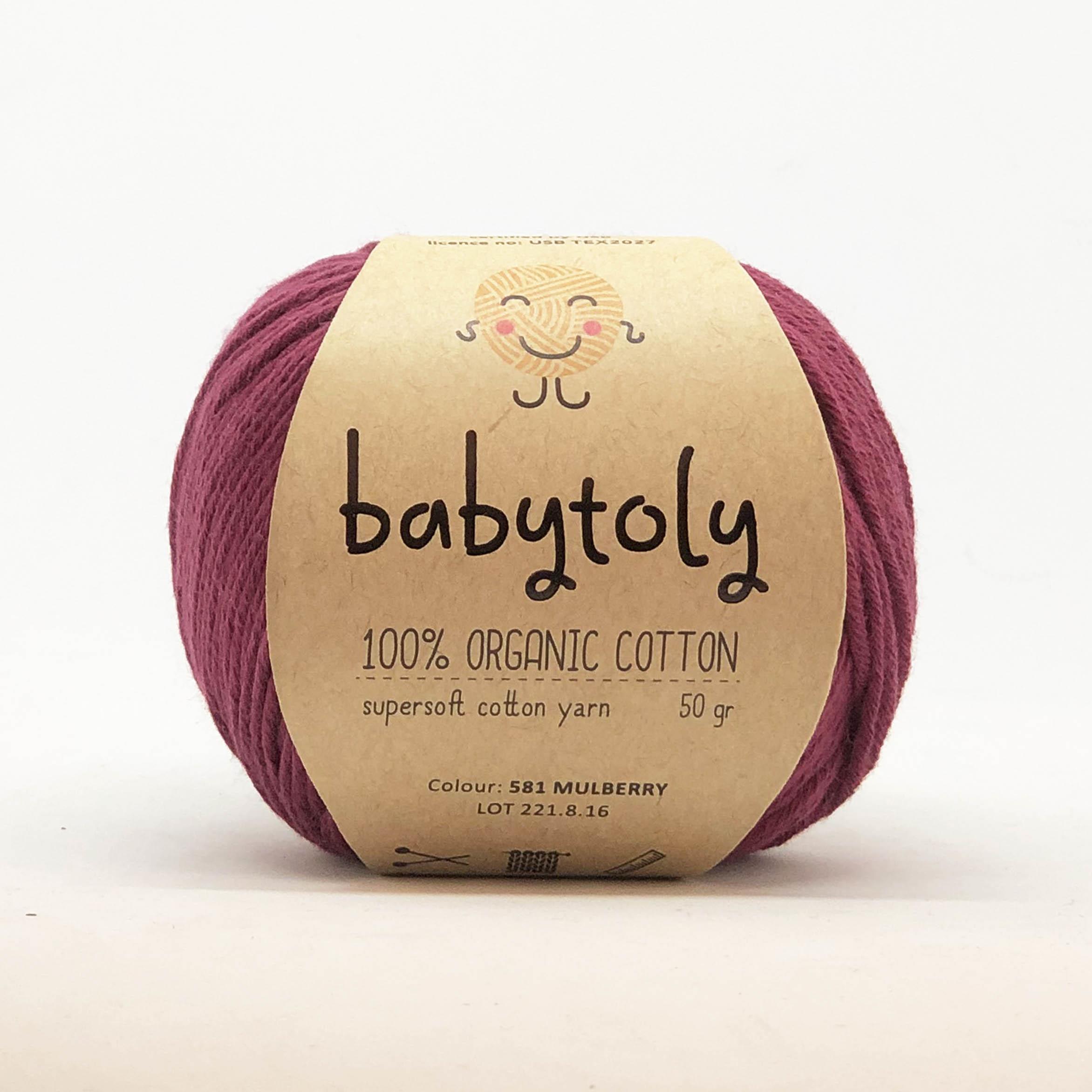 Organic Cotton Yarn - MULBERRY, 581