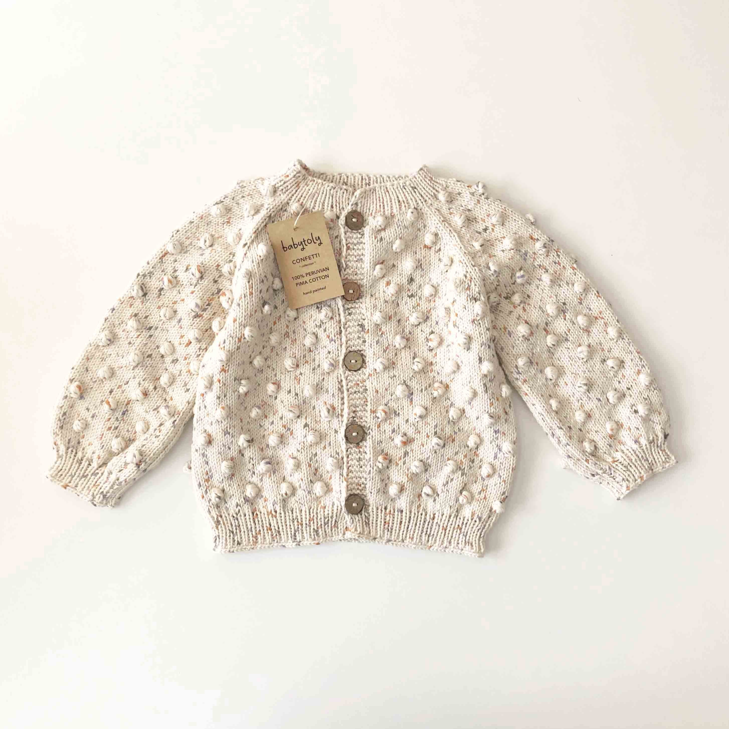 Popcorn Cardigan, Exclusive confetti - Citrus