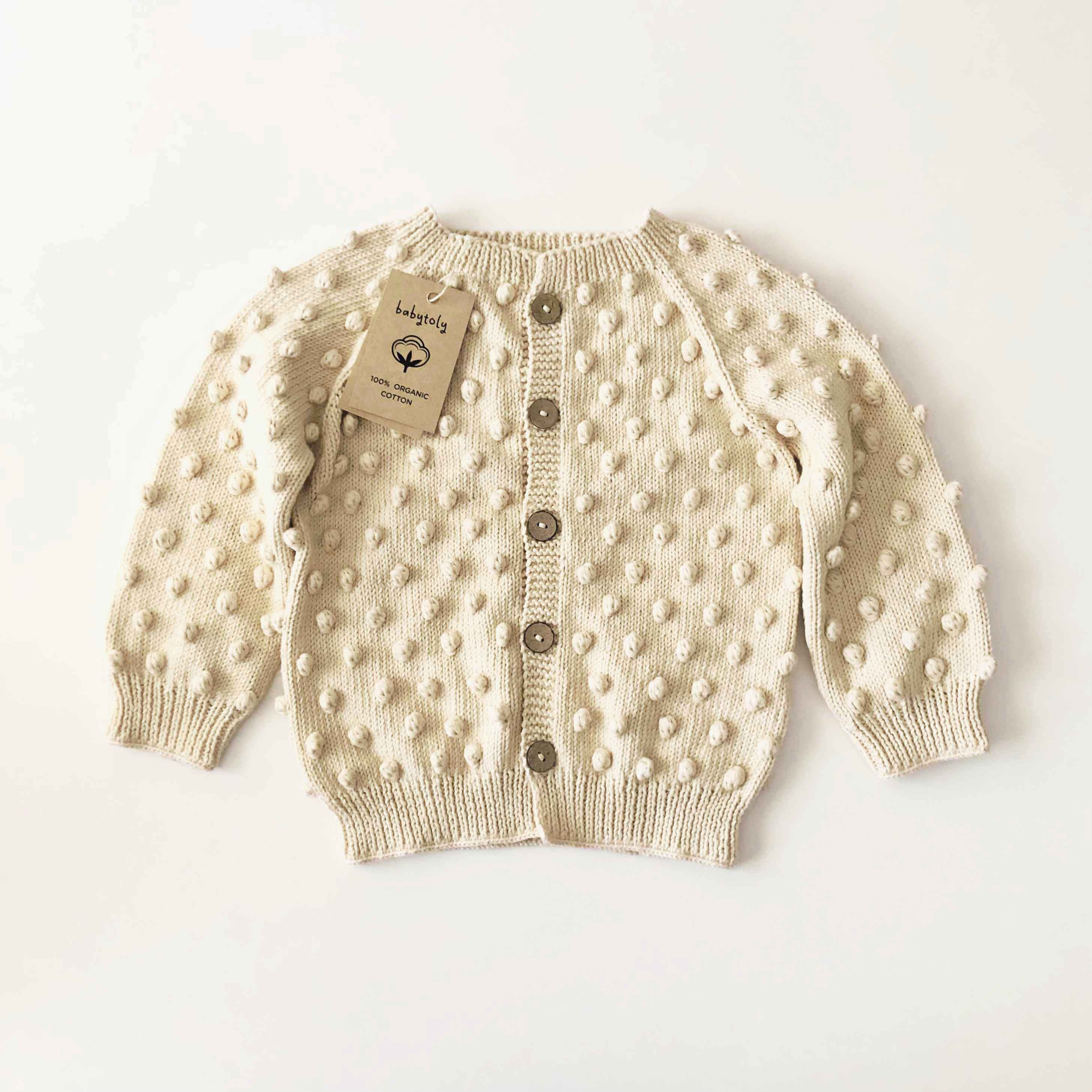 Popcorn Cardigan, Natural