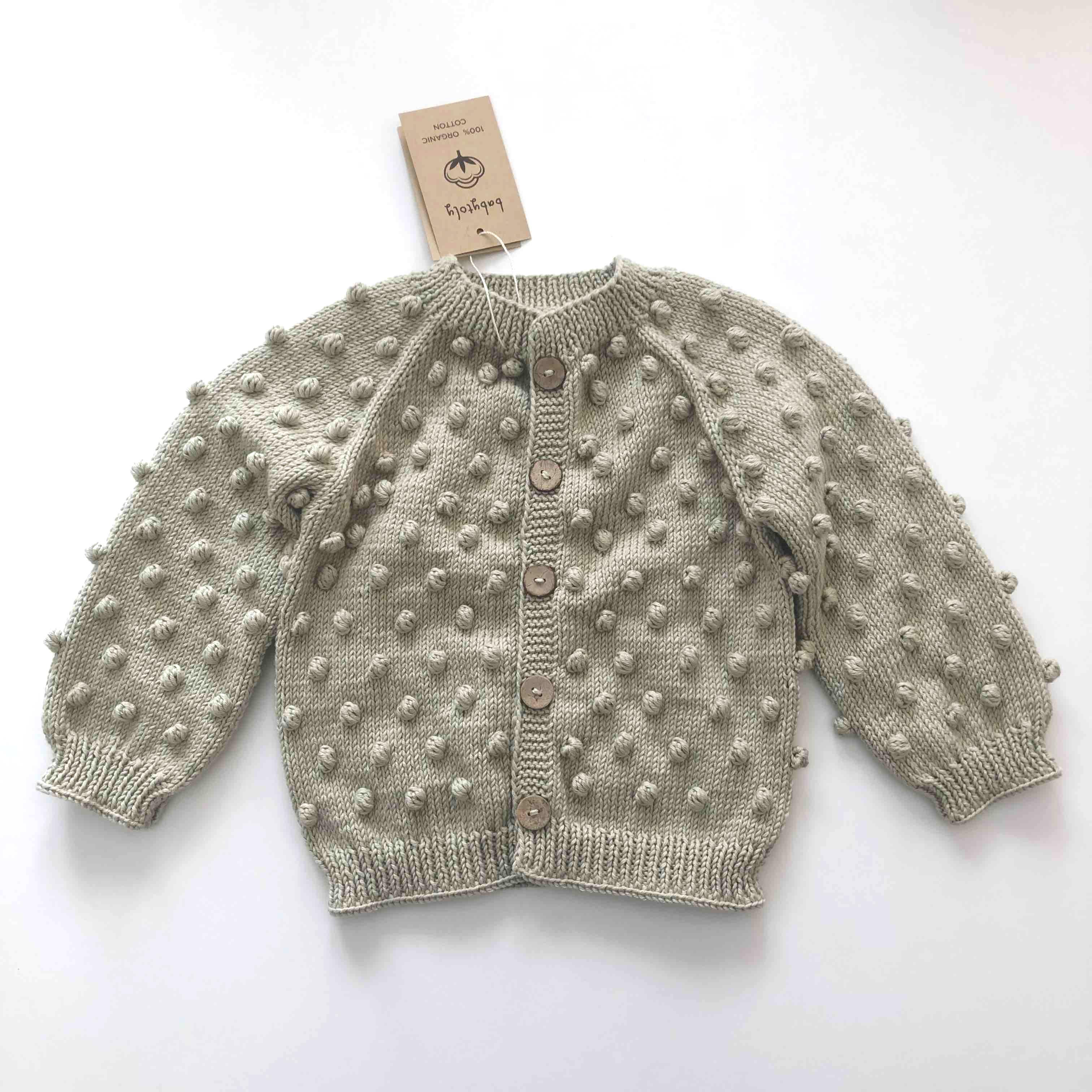 Popcorn Cardigan, Seaweed