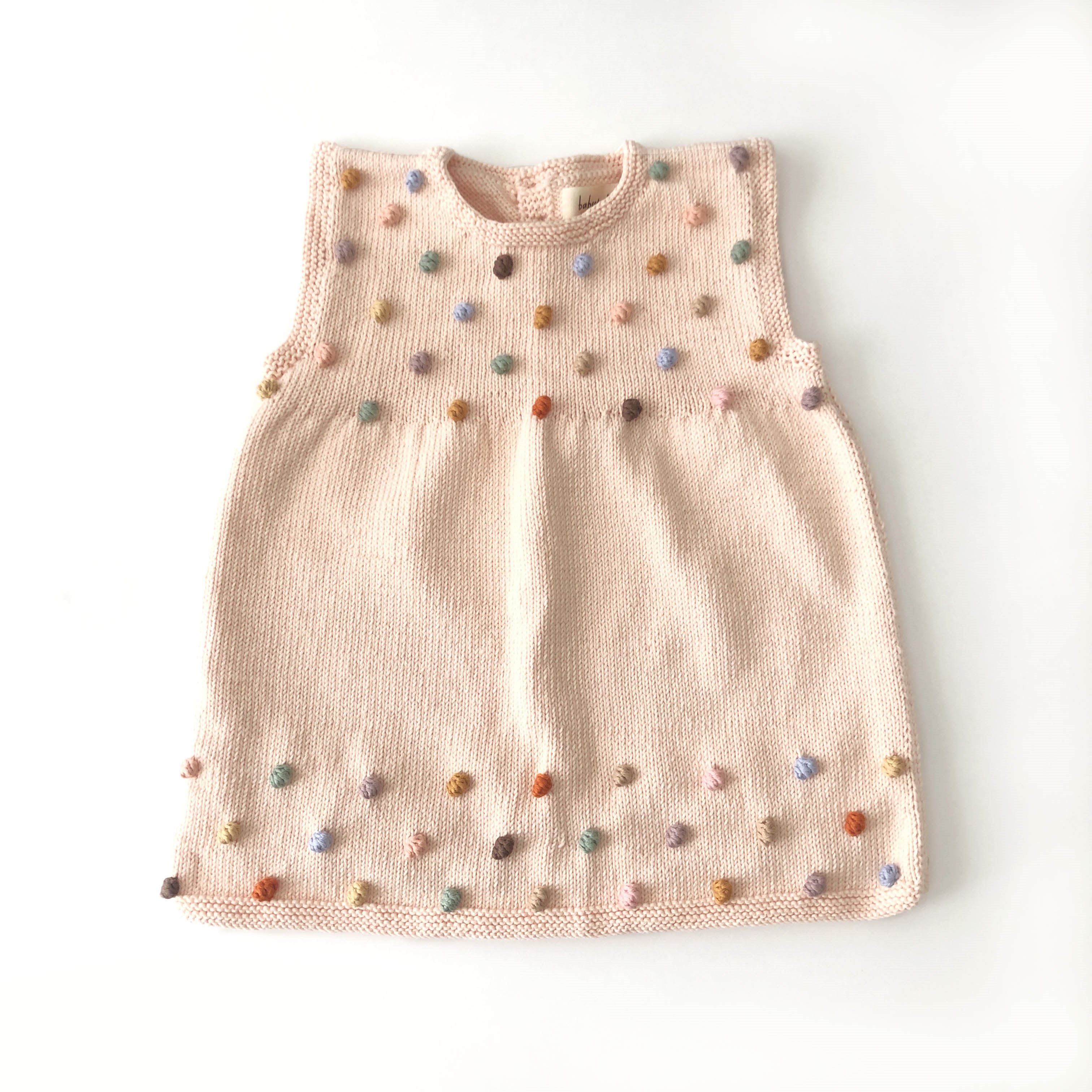 Popcorn Dress, Melon × Rainbow popcorns
