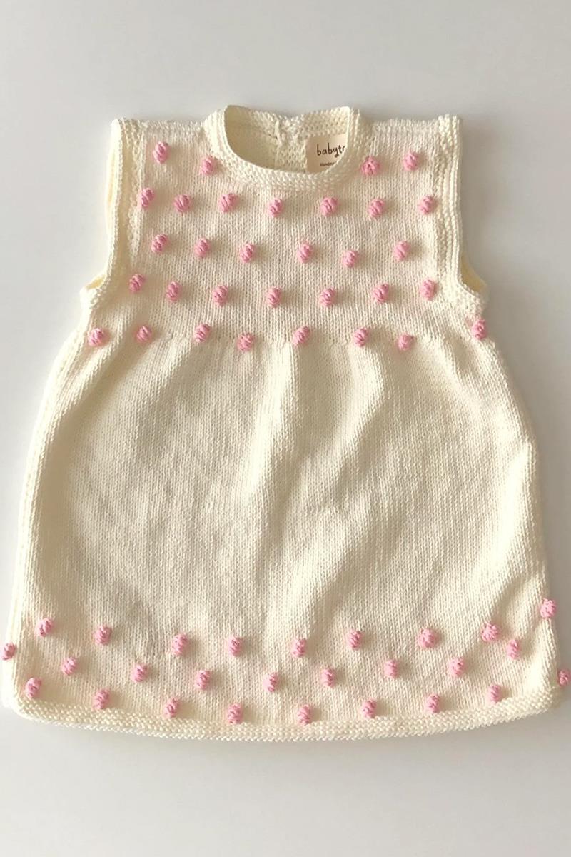 Popcorn Dress, Snow+candy pink